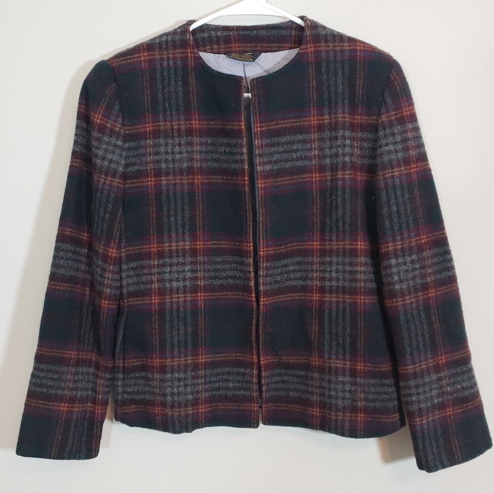 Vintage Corbin Ltd. plaid blazer jacket